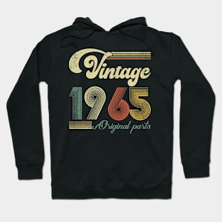 Retro Vintage 1965 59th Birthday Gift Men Women 59 Years Old Hoodie